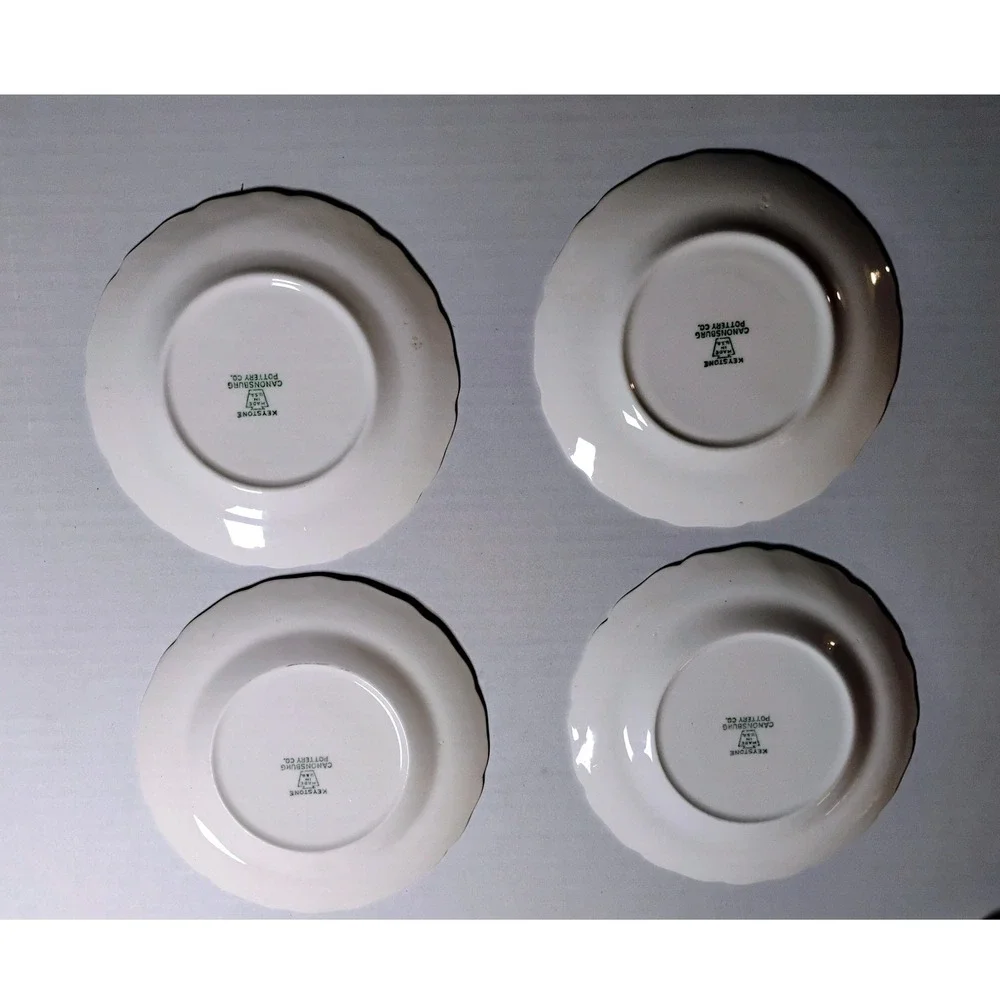 4 VTG‎ Canonsburg Pottery Co Keystone Floral 6